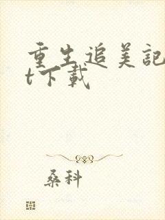 重生追美记txt下载