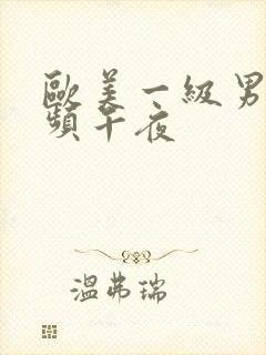 欧美一级男同视频午夜