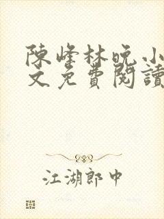 陈峰林晚小说全文免费阅读无弹窗封面