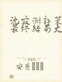 沈寂洲许茉孟姣最终结局大结局