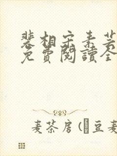 裴相宋素芸小说免费阅读全文