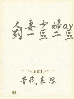 人妻少妇av系列一区二区