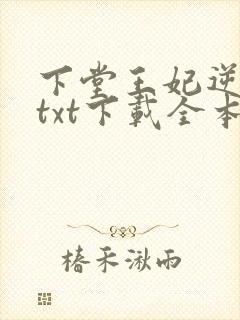 下堂王妃逆袭记txt下载全本