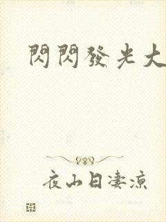 闪闪发光大团结封面