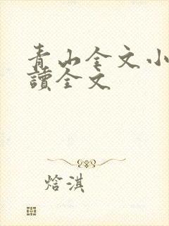 青山全文小说阅读全文封面