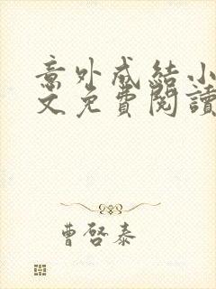 意外成结小说全文免费阅读笔趣阁下载无弹窗