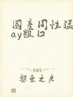 国产同性猛男gay粗囗