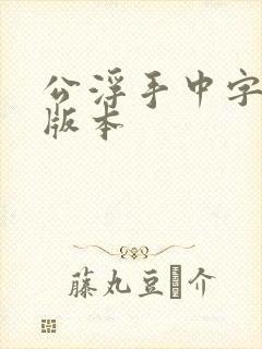 公浮手中字最新版本