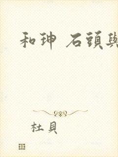 和珅 石头与水封面