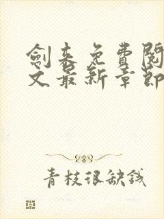 剑来免费阅读全文最新章节笔趣阁封面