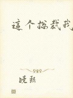 这个总裁我要了封面