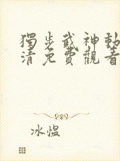 独步武神动漫高清免费观看封面