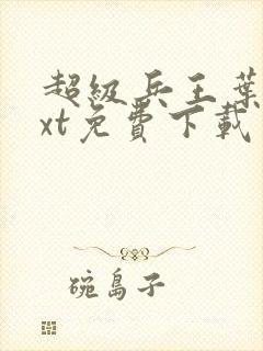 超级兵王叶谦txt免费下载