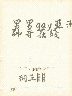 男男gay亚洲帅哥在线