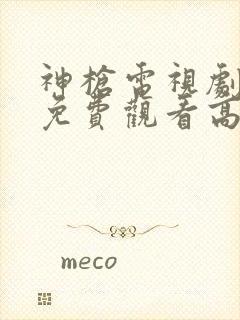 神枪电视剧全集免费观看高清完整版