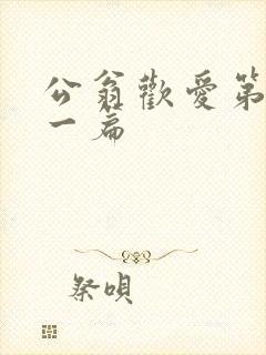 公翁欢爱第三十一篇