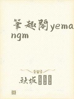 笔趣阁yemangm