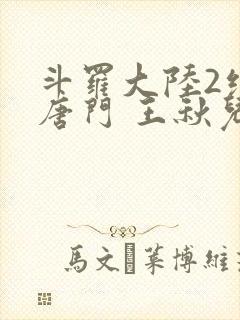 斗罗大陆2绝世唐门 王秋儿