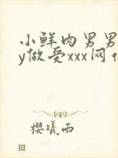 小鲜肉男男gay做受xxx网站