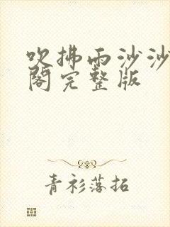 吹拂雨沙沙笔趣阁完整版