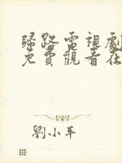 归路电视剧全集免费观看在线播放