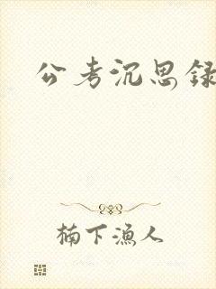 公考沉思录