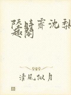 陆时霁沈梨初笔趣阁