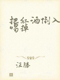 把红酒倒入b里喝掉封面