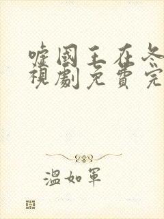 嘘国王在冬眠电视剧免费完整版