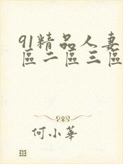 91精品人妻一区二区三区中文字幕
