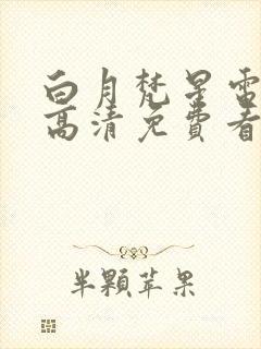 白月梵星电视剧高清免费看封面