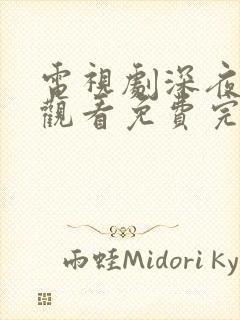 电视剧深夜在线观看免费完整版高清封面