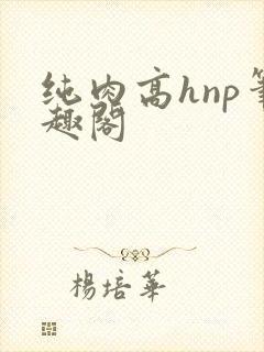 纯肉高hnp笔趣阁封面