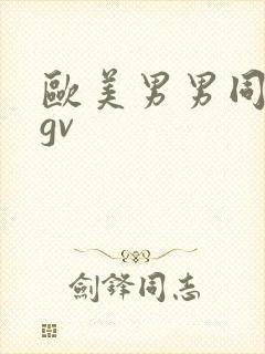 欧美男男同性恋gv