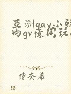 亚洲gay小鲜肉gv亿同玩gv