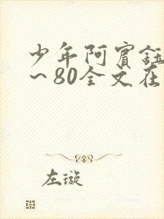 少年阿宾钰慧1～80全文在线阅读