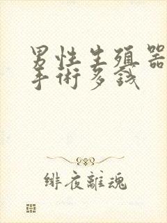 男性生殖器延长手术多钱