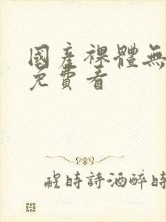 国产裸体无遮挡免费看