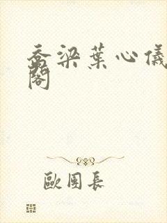 乔梁叶心仪笔趣阁