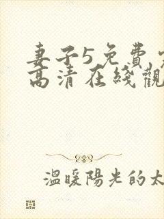 妻子5免费完整高清在线观看封面