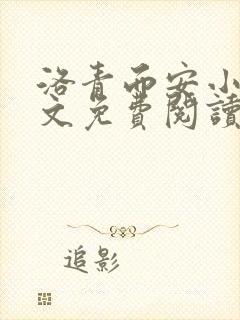 洛青而安小说全文免费阅读