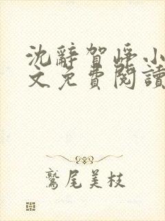 沈辞贺峥小说全文免费阅读