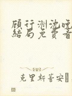 顾行洲沈晚宁大结局免费看封面