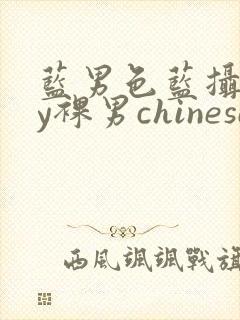 蓝男色蓝摄gay裸男chinese封面