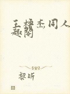 王橹杰同人文笔趣阁封面