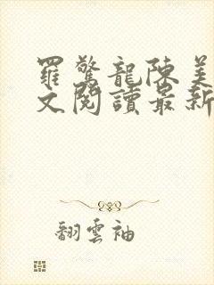 罗惊龙陈美馨全文阅读最新章节封面