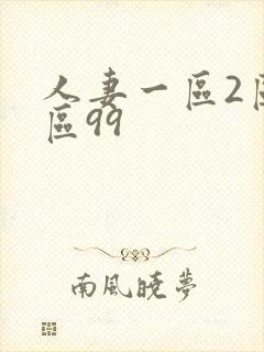 人妻一区2区三区99封面