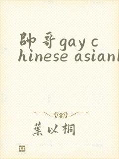 帅哥gay chinese asian18