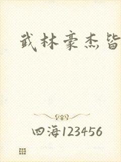 武林豪杰皆我奴封面