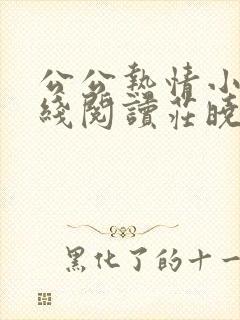 公公热情小说在线阅读庄晓慧全文